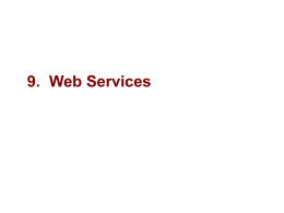 9. Web Services