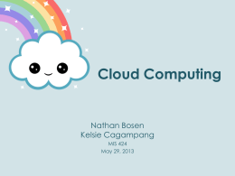 Cloud Computing - Western Washington University