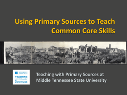 Common Core Resources from the Library of Congress