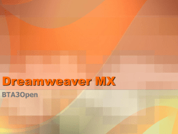 Using Macromedia Dreamweaver MX
