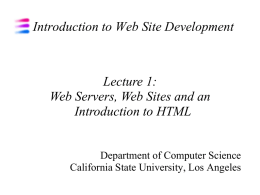 HTML Basics - CSNetwork Services
