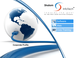 SHALOM INFOTECH PVT LTD