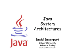 Java System Architectures
