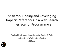 Assieme: Finding and Leveraging Implicit References in a