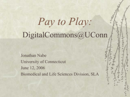 IR in a Day: - DigitalCommons@UConn