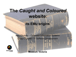 The Caught and Coloured website