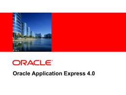 Oracle Application Express 4.0 - apex-home