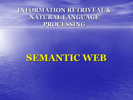 INFORMATION RETRIVEAL & NATURAL LANGUAGE PROCESSING