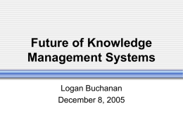 Future of Knowledge Management Systems