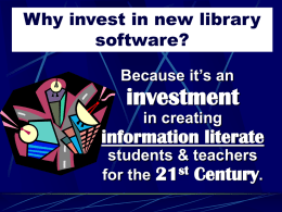 Why spend money on new library software?