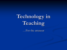 Technology in Teaching