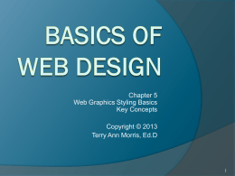 Basics of Web Design: Chapter 2