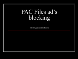 PAC Files ad’s blocking