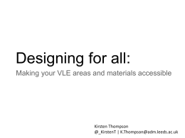 Designing for all: - University of Leeds