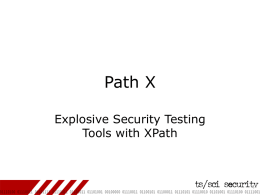 Path X - tssci security