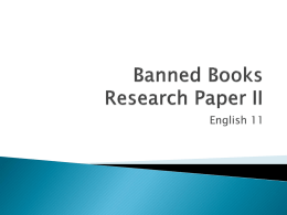 American Author Research Paper III