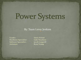 Power Systems - California University of Pennsylvania