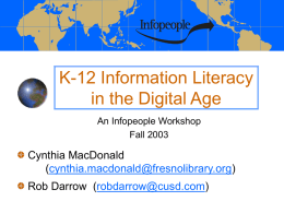 K-12 Information Literacy in the Digital Age