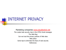 INTERNET PRIVACY