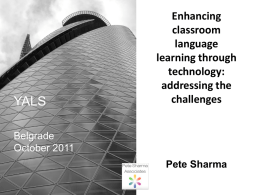 Technology-enhanced language learning: innovation and