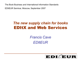 EDItX and Web Services