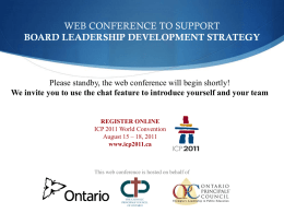 CHALLENGING CONVERSATIONS - Ontario Principals' Council