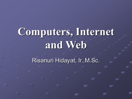 Computers, Internet and Web
