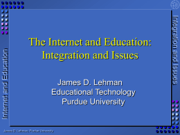 The Internet and Education: Resources for Improving