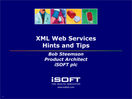 XML Web Services Practical Hints and Tips