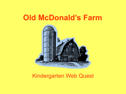 Old McDonald’s Farm - Appalachian State University