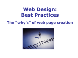 Web Design: Best Practices