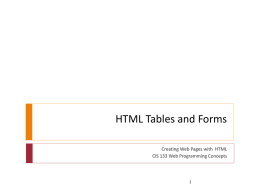 Introducing HTML and XHTML