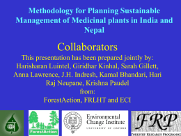Methodology for planning sustainable management of