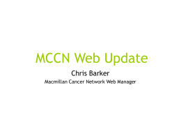 MCCN Web Update