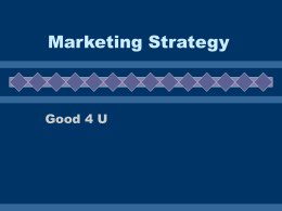 Marketing Strategy - Keystone School District