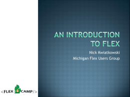 An Introduction to Flex