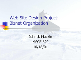 Web Site Design Project