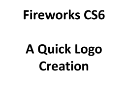 Fireworks CS6 Logo Creation