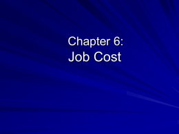 Job Cost