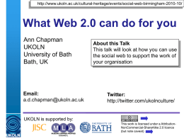 What Web 2.0 can do for you