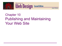 Principles of Web Design Chapter 10