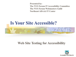 Is Your Site Accessible?