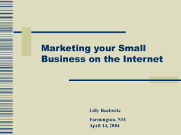 Marketing Your Small Business in the Internet