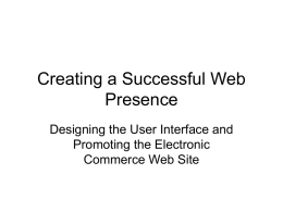 Creating a Successful web Presence