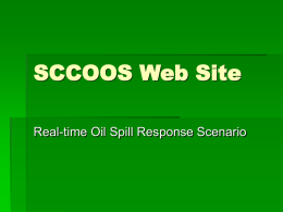 Real-time Oil Spill Response Scenario