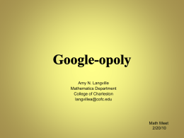 Google-opoly. - Amy N. Langville