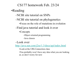 CS177 homework Feb. 23/24