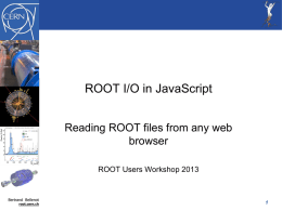 ROOT I/O in JavaScript - Indico