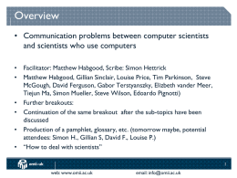 Communication problems between computer scientists and