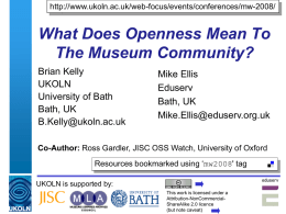 What Does Openness Mean To The Museum Community?